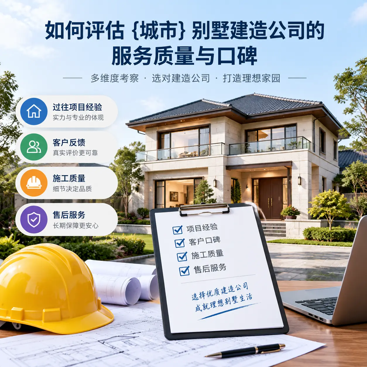 如何评估 金沙 别墅建造公司的服务质量与口碑