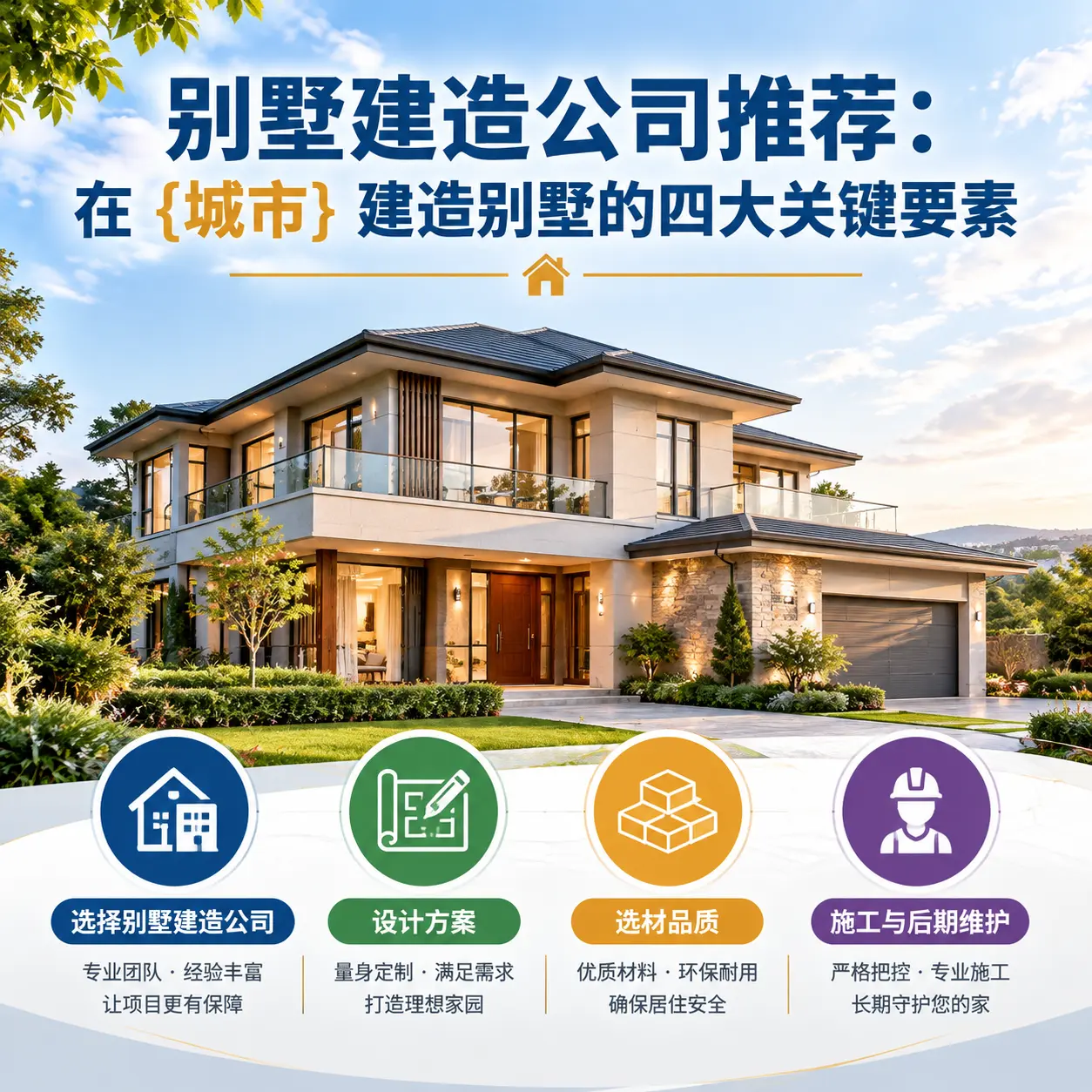 别墅建造公司推荐:在 金沙 建造别墅的四大关键要素