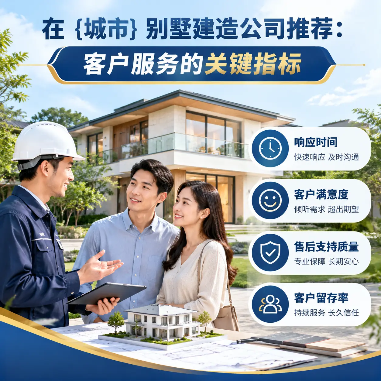 在 金沙 别墅建造公司推荐：客户服务的关键指标