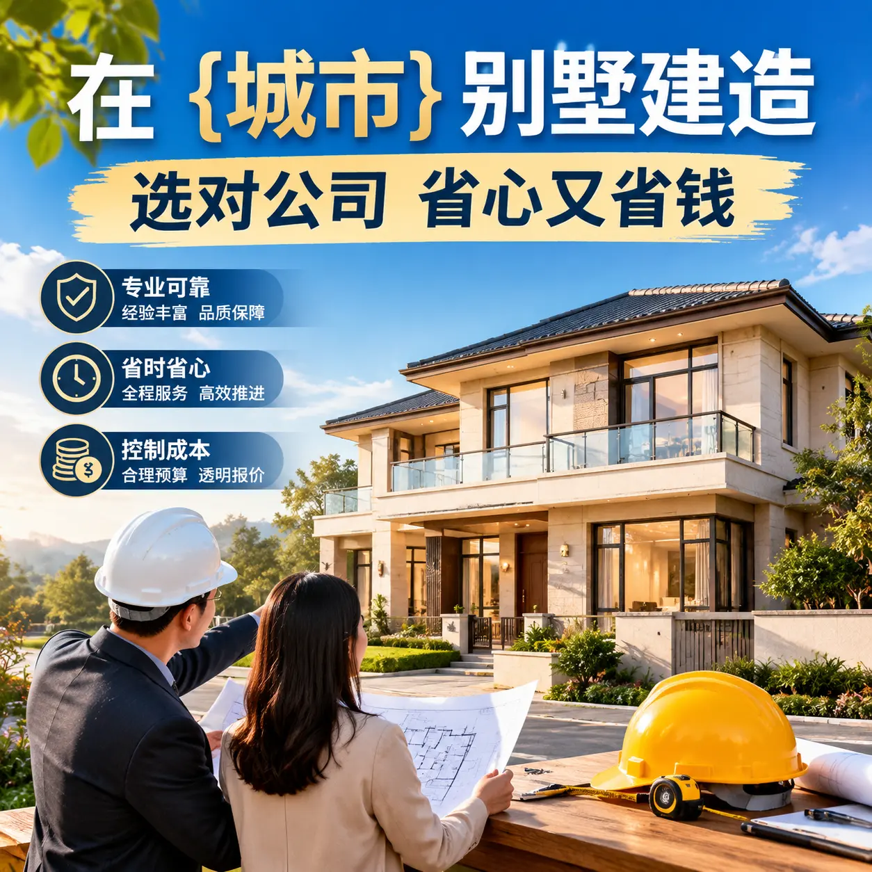 在 金沙 别墅建造,选对公司省心又省钱