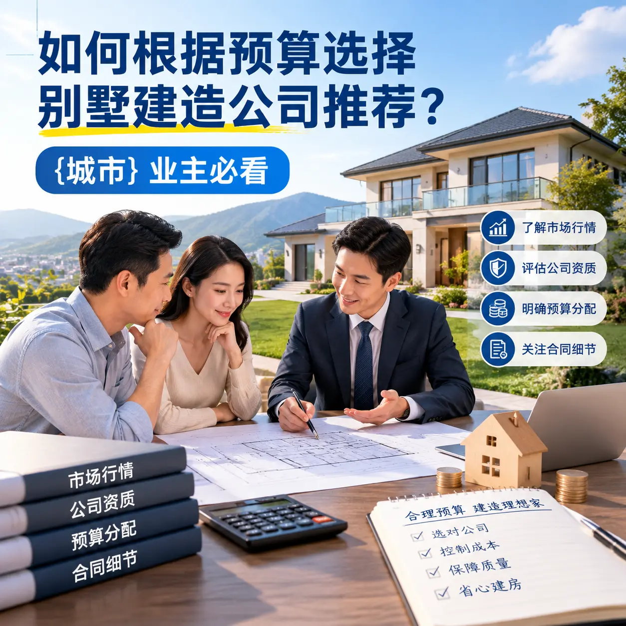 如何根据预算选择别墅建造公司推荐？ 金沙 业主必看