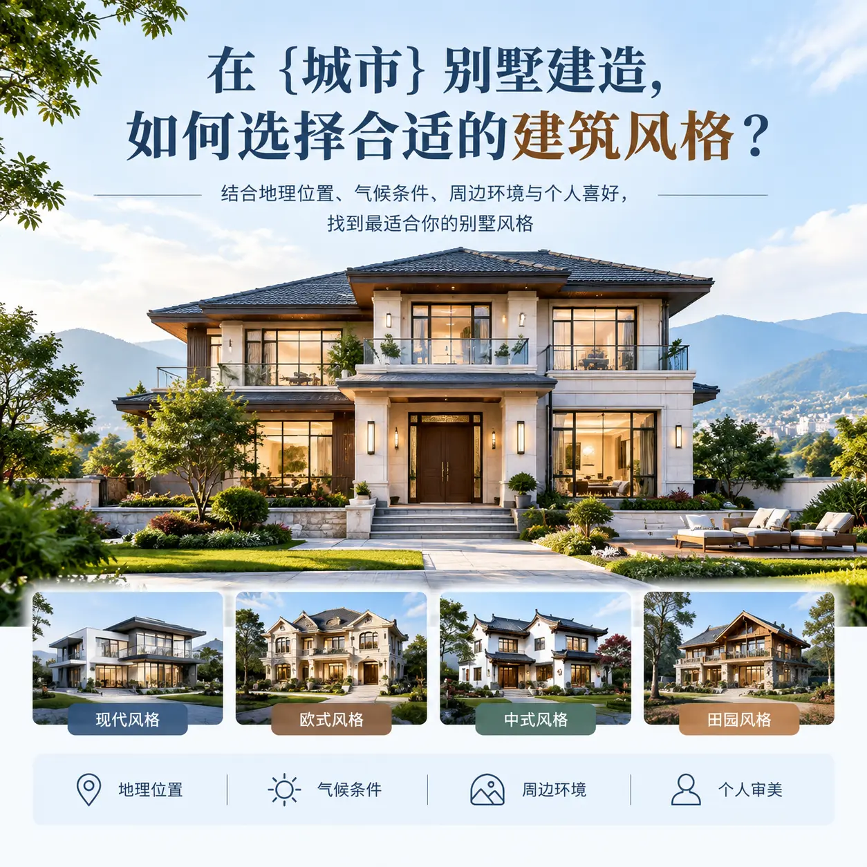 在 金沙 别墅建造,如何选择合适的建筑风格?