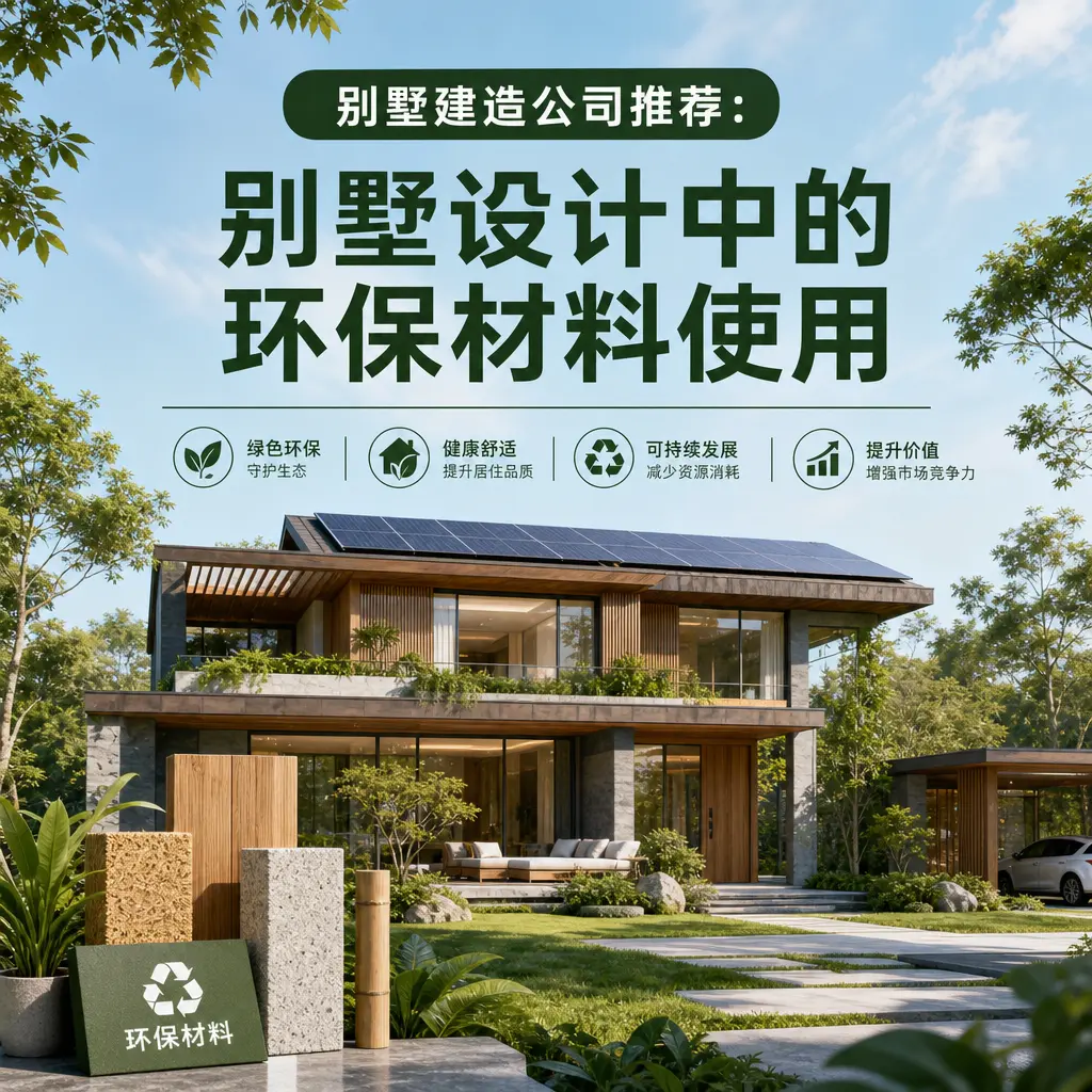 别墅建造公司推荐: 金沙 别墅设计中的环保材料使用