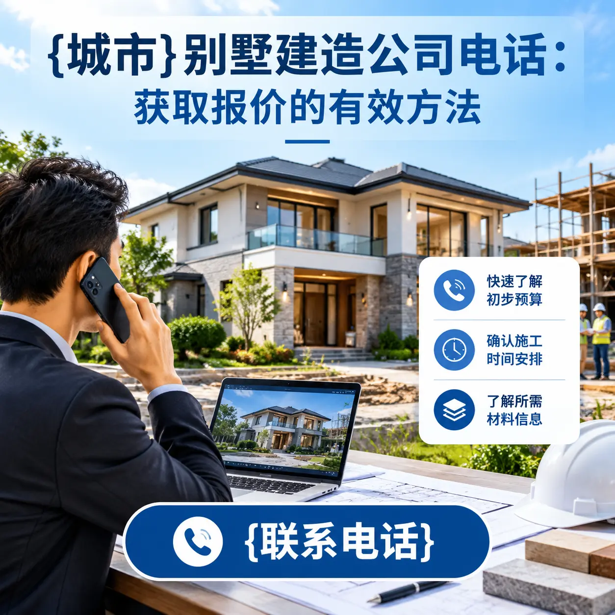 金沙别墅建造公司电话:获取报价的有效方法